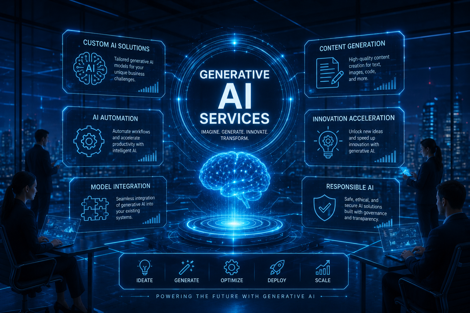 Generative AI Services Illustration